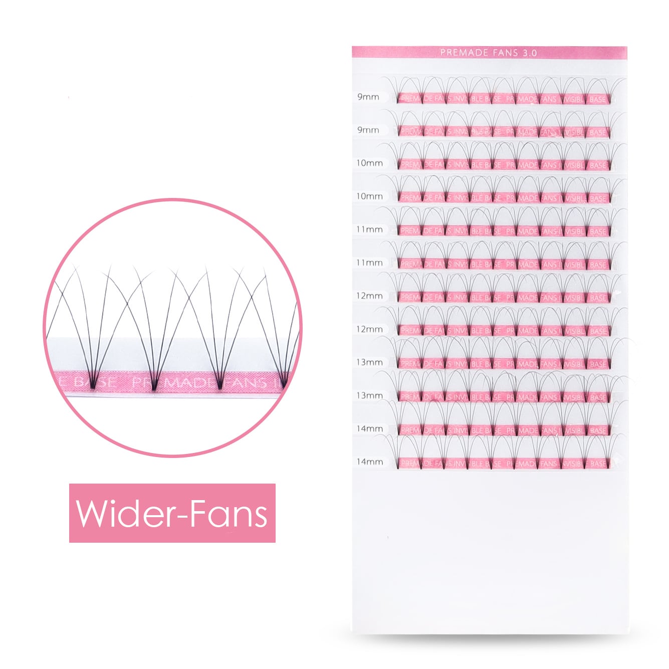 New arrival wider fans eyelash extension