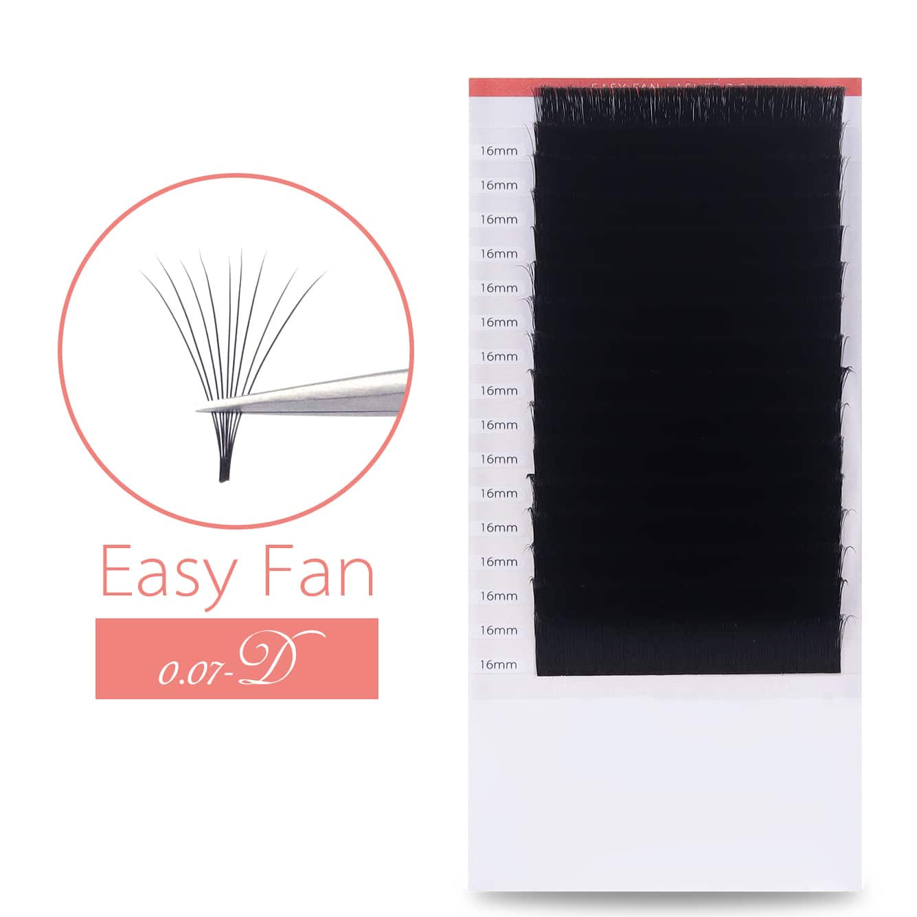 Easy fan eyelash extension